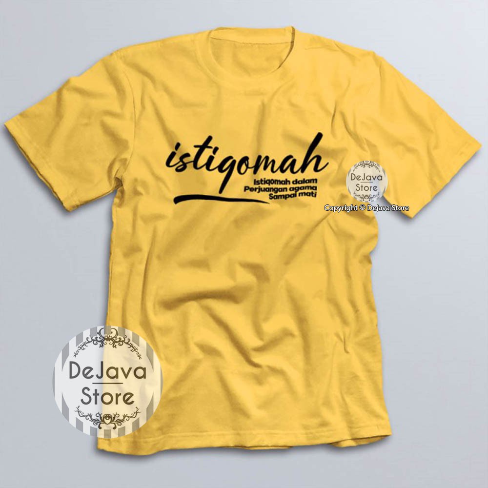 Kaos Dakwah Islami Istiqomah Dalam Perjuangan Baju Santri Religi Tshirt Distro Muslim Premium-3