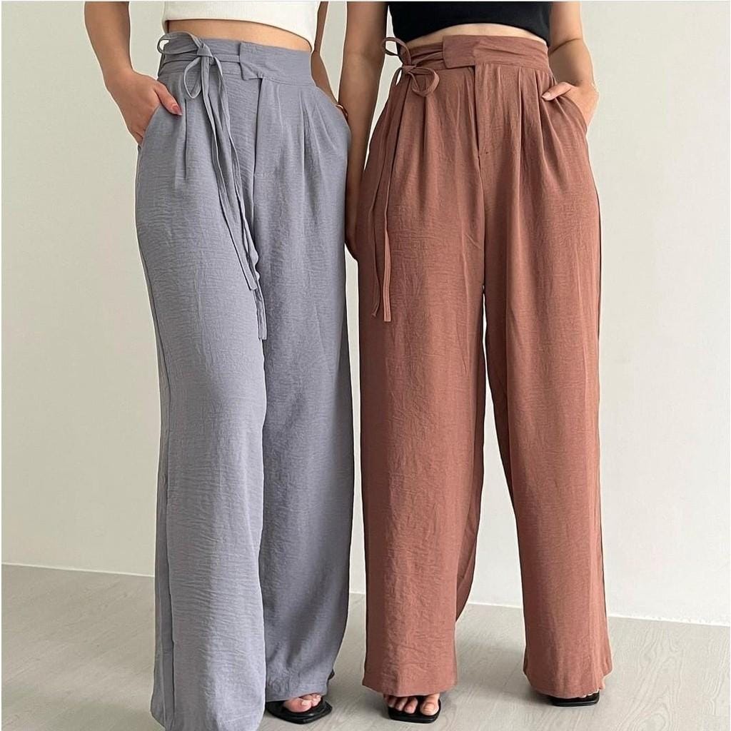 Janelle Pants - Celana Kulot Crinkle Loose Pants