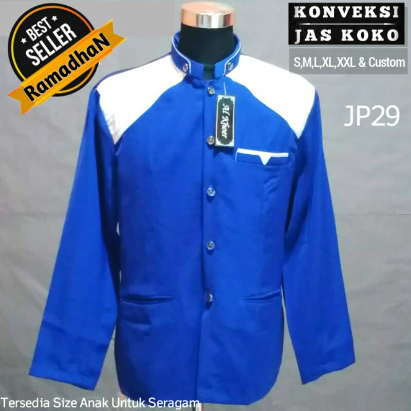 Baju muslim pria Jasko / Jasko polos / Jas koko kombinasi / Seragam keluarga Exlusive / Koko polos