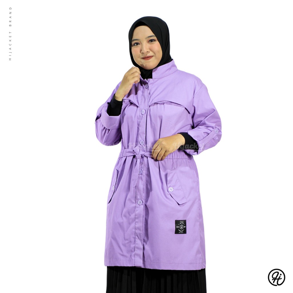 ⭐️GRATIS MASKER HIJAB⭐️ HIJACKET VALERIA SERIES - HIJACKET OFFICIAL HIJACKET STORE JAKET MUSLIMAH JAKET HIJABERS-PURPLE (UNGU)