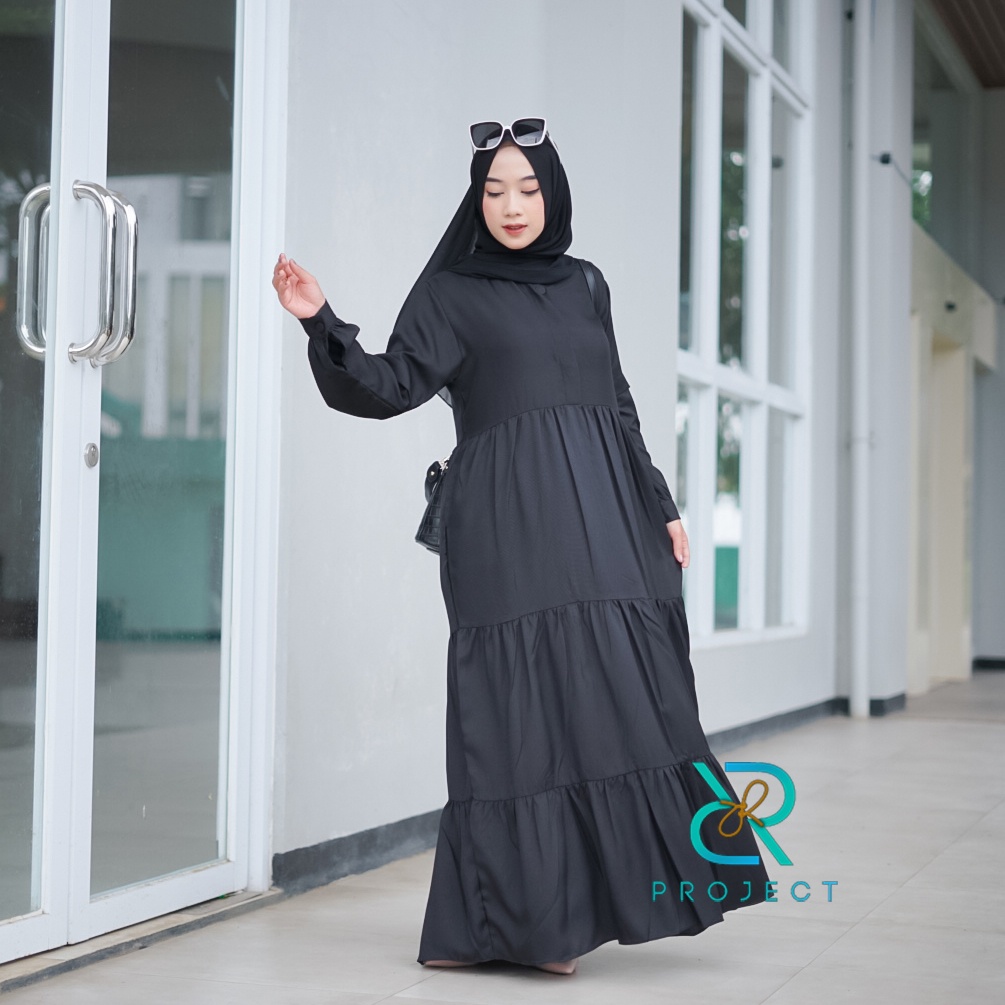 GF02 ~ LIVIA DRESS fashion muslim casual size S M L XL [ by : DR PROJECT ORIGINAL ]