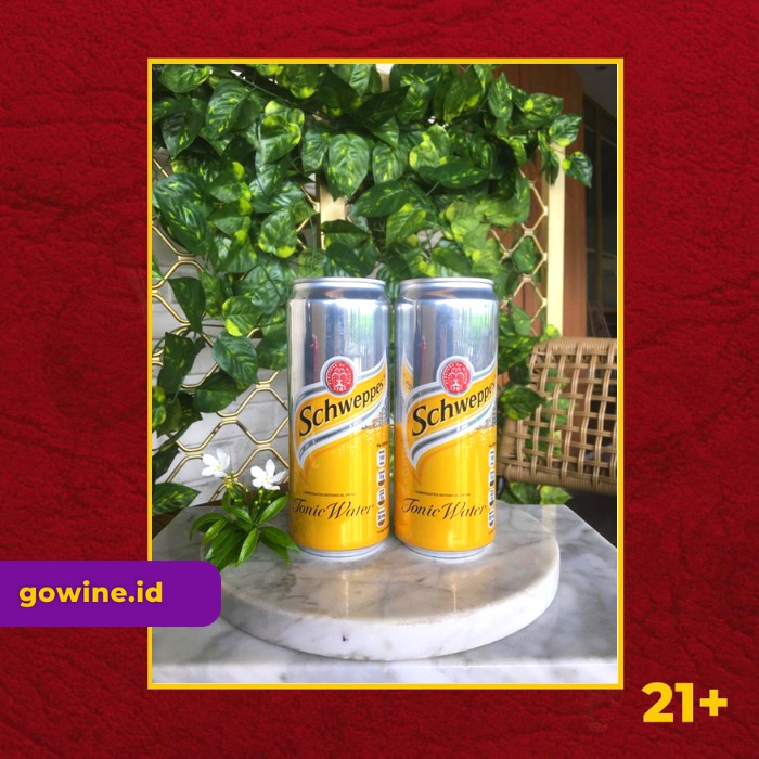 

Schweppes Tonic Water Can 330ml - Tonic Water - Bundling 2 Can