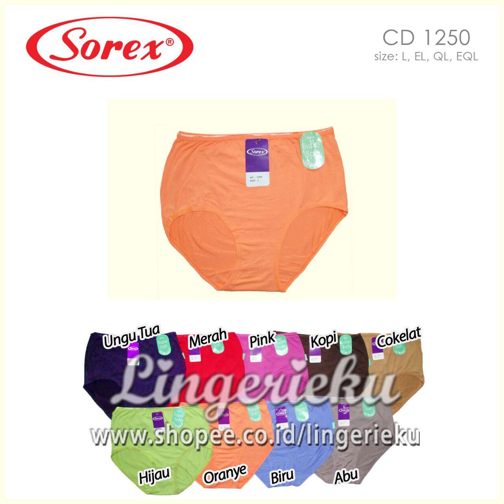 Sorex 1250 CD Celana Dalam Wanita Maxi Jumbo Super Soft Dijamin Murah