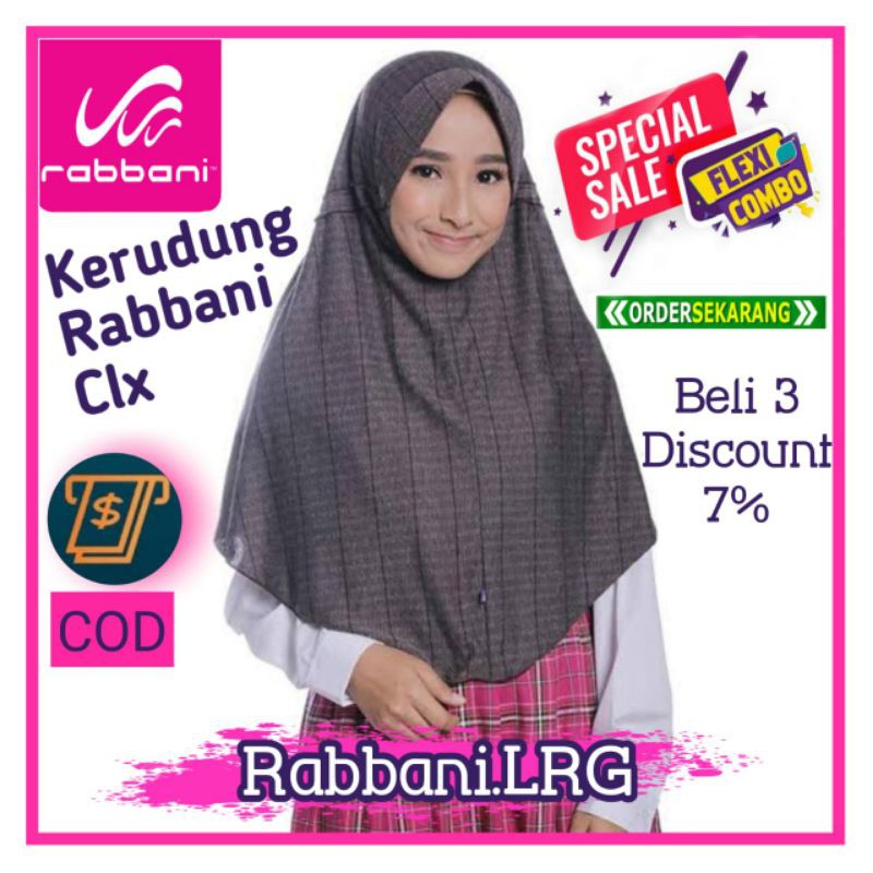 Kerudung Rabbani Asli - Kerudung Rabbani Innova Clx, Harap tanyakan stok sebelum order 