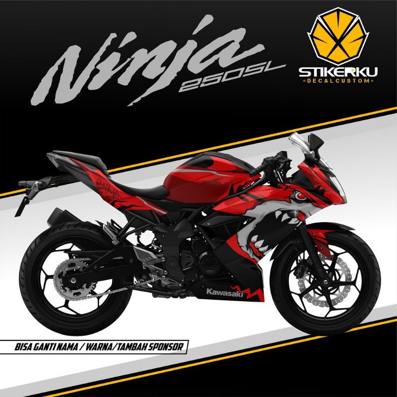 striping motor ninja mono SL / decal motor ninja mono SL / decal motor ninja mono SL