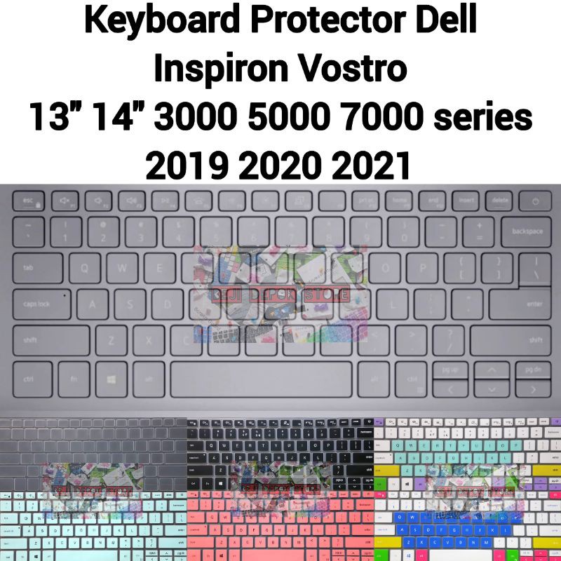 keyboard Protector Dell Inspiron Vostro Latitude 13 14 3301 3401 3405 3410 5300 5390 7590 3000 5000 7000 series 2019