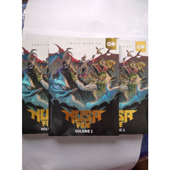Buku komik Nusa Five vol 1, tanpa plastik segel.Packing tetap aman.