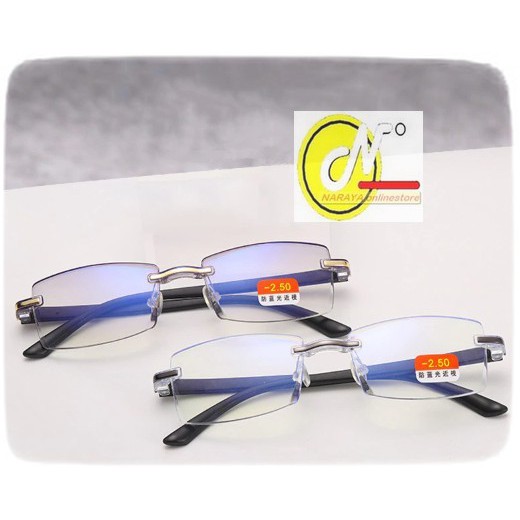 KACAMATA MINUS ANTI RADIASI FRAMELESS