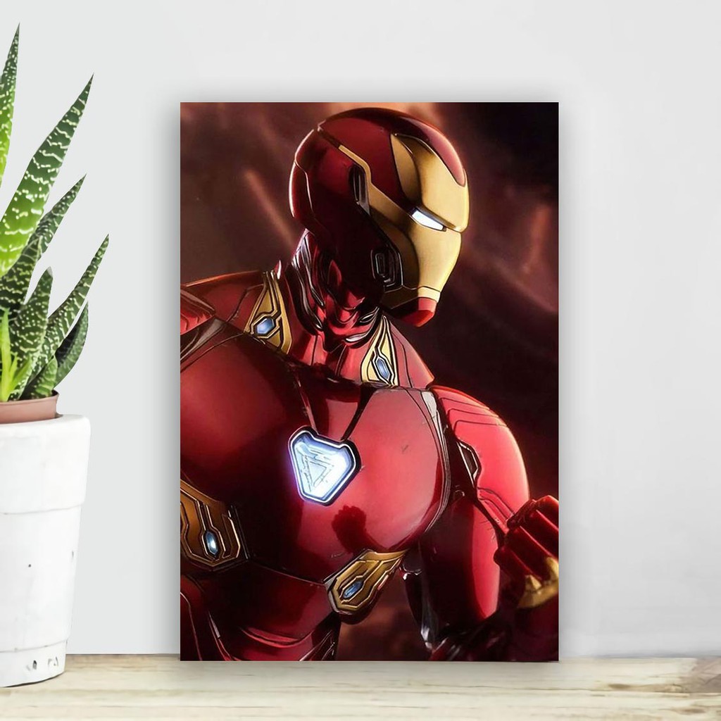 Hiasan Dinding Kamar Iron Man Hiasan Dinding Rumah Iron Man Lukisan Avangers Walldecor Shopee Indonesia