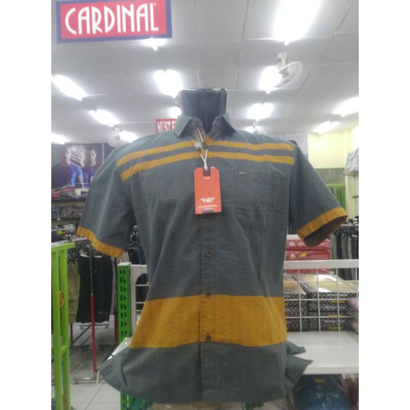 Kemeja Cardinal pria lengan pendek ORI 100% size M