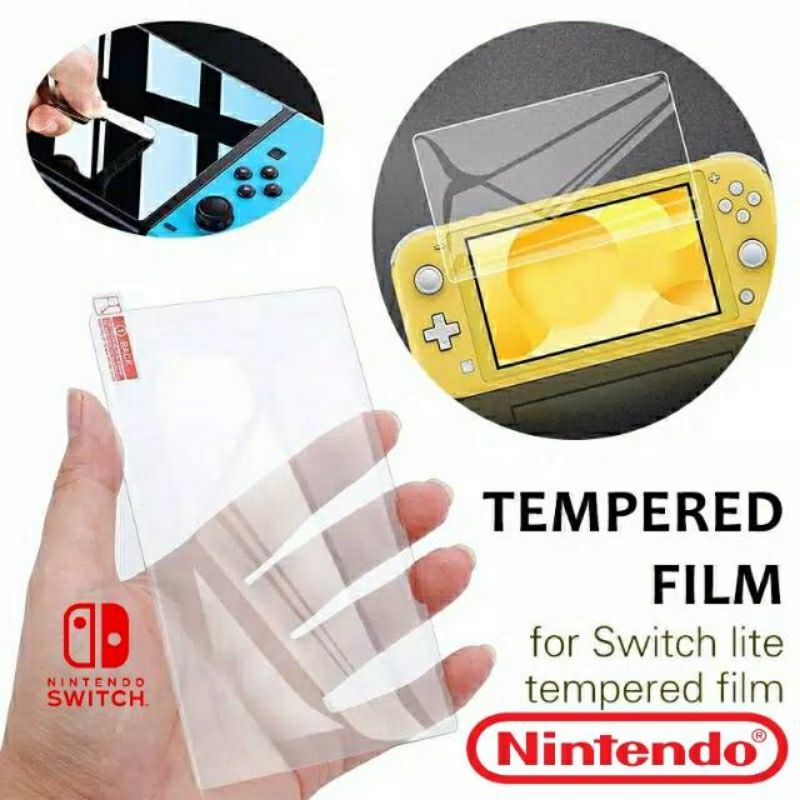 Tempered Glass Pelindung Layar LCD Screen Protector Nintendo Switch Lite Antigores Anti gores Kaca