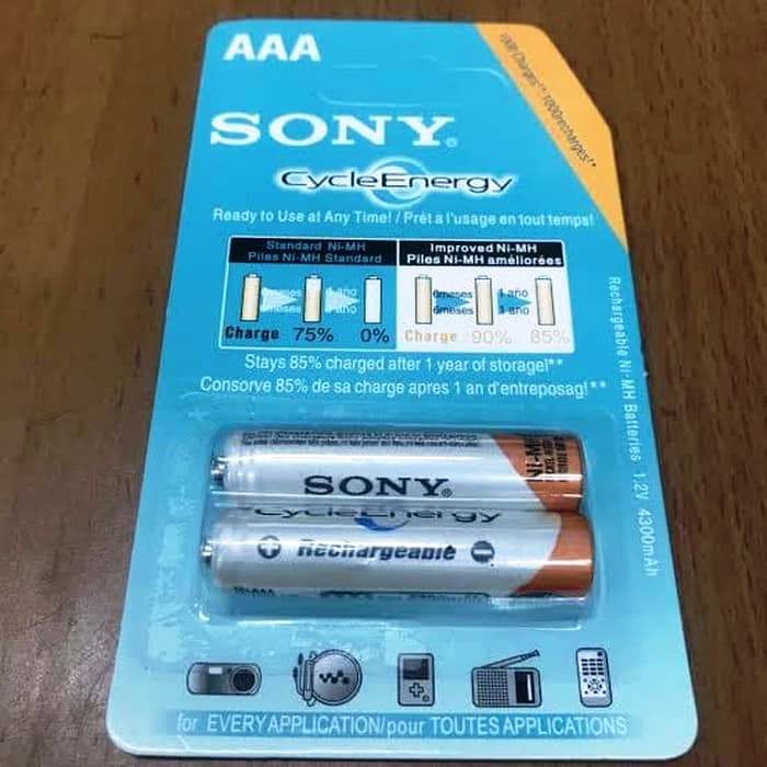 Baterai Charger Sony AAA 1.2 Volt / Batre Charger Sony AAA 4300 Mah