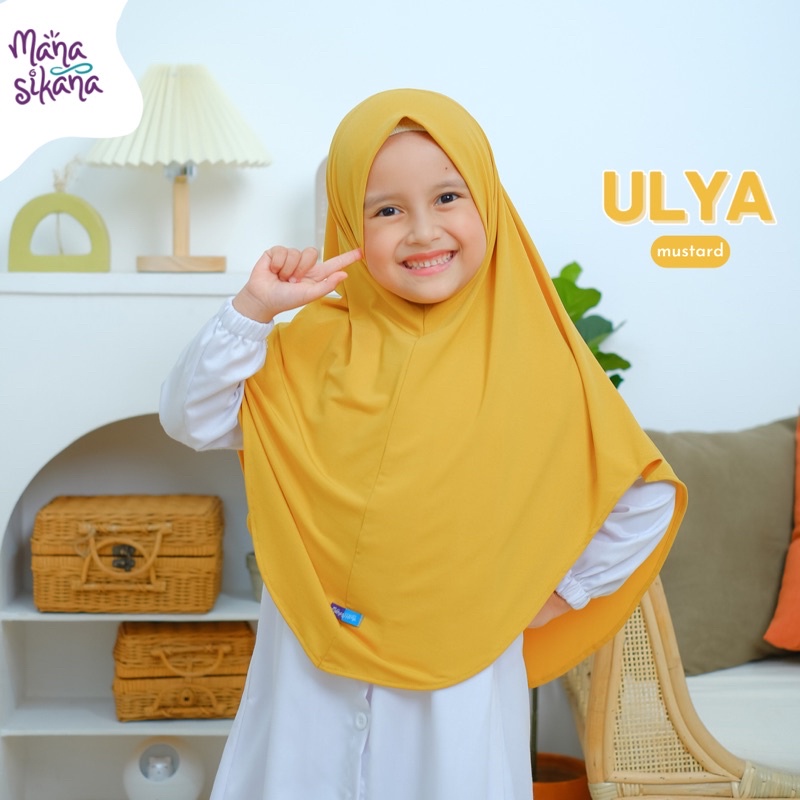 MANASIKANA Ulya Jilbab Anak Instan Jersey Couple Bergo