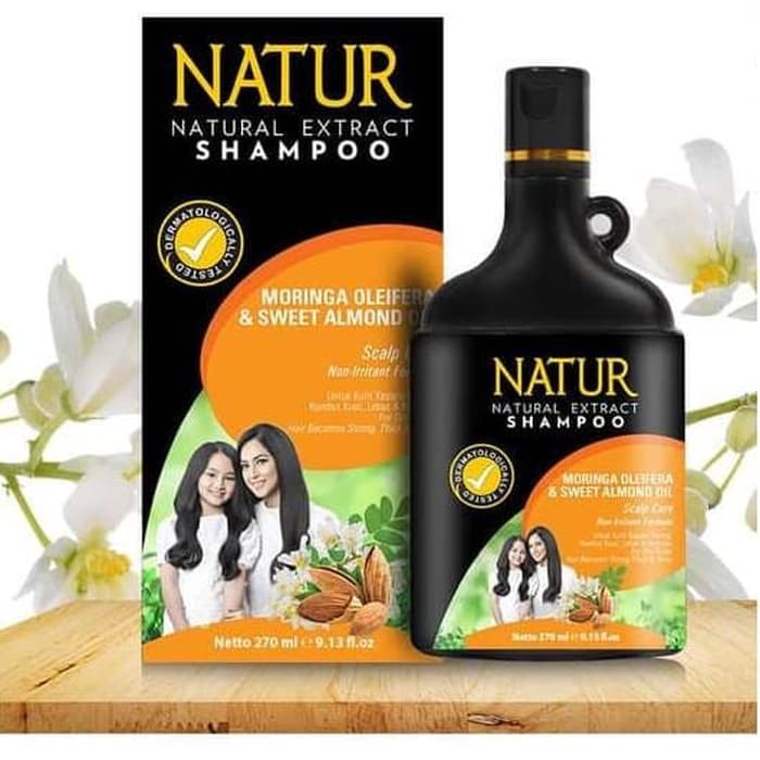 NATUR NATURAL EXTRACT SHAMPOO MORINGA AND ALMOND OIL