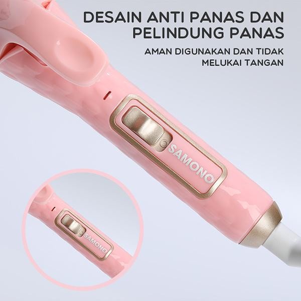 Catokan Rambut Wanita 2in 1 Hair Curler Hair Straightener SHS002