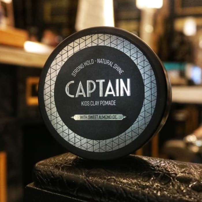 ✨ AKU MURAH ✨Pomade Captain Kids Clay Pomade White Sweet Almond Oil