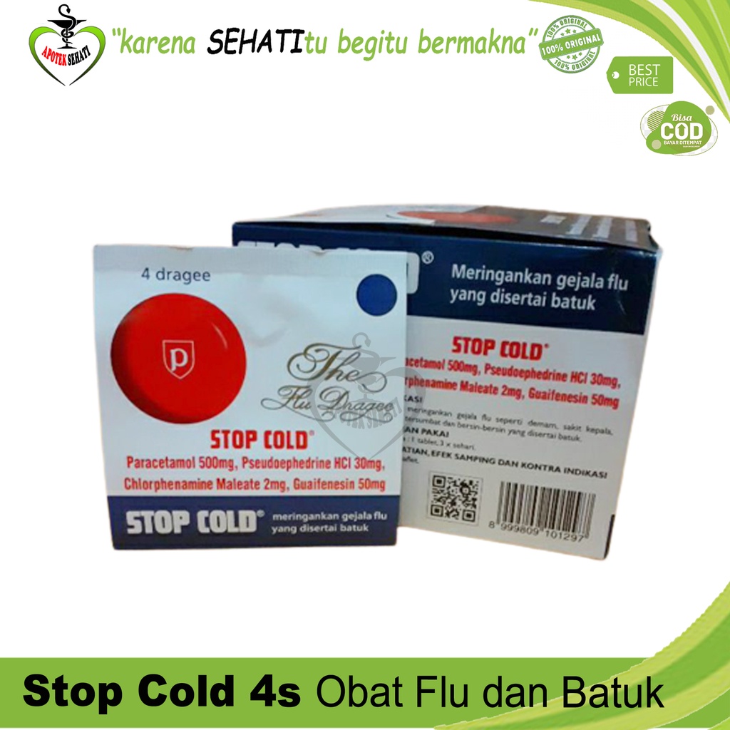 Stop Cold Dragee - Obat Demam Flu Batuk