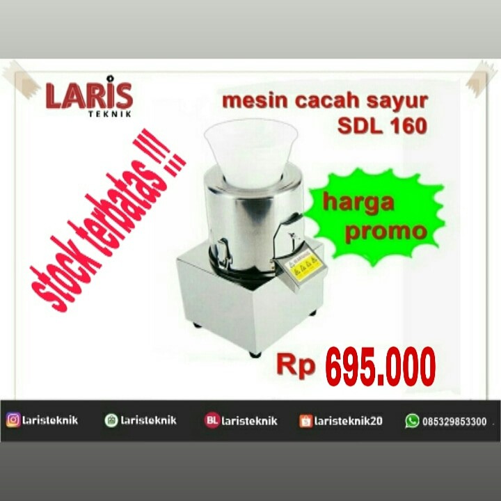 MESIN CACAH DAGING DAN SAYUR OSSEL SDL-160 OSSEL PENCACAH SAYUR DAN DAGING CACAH TERNAK PAKAN TERNAK