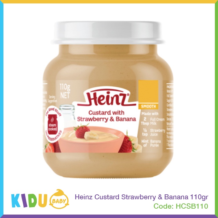 Heinz Baby Food Jar 110gr Makanan Bayi Snack Cemilan Bayi MPASI Kidu Baby