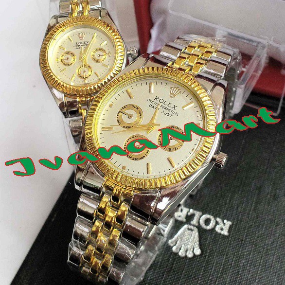 JAM TANGAN COUPLE/JAM TANGAN MEWAH/JAM TANGAN MERK ROLEX
