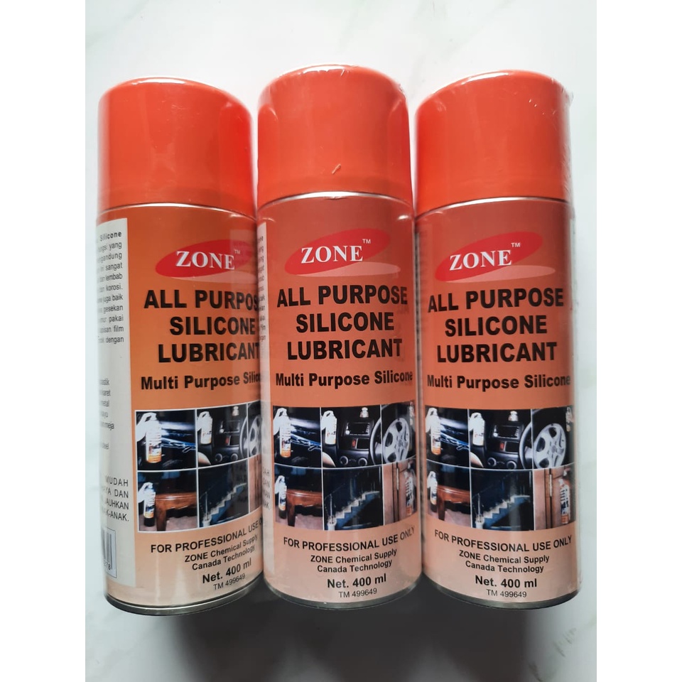 SILICONE SPRAY / PELUMAS SILICONE LUBRICANT ZONE  400 ML MULTI FUNGSI