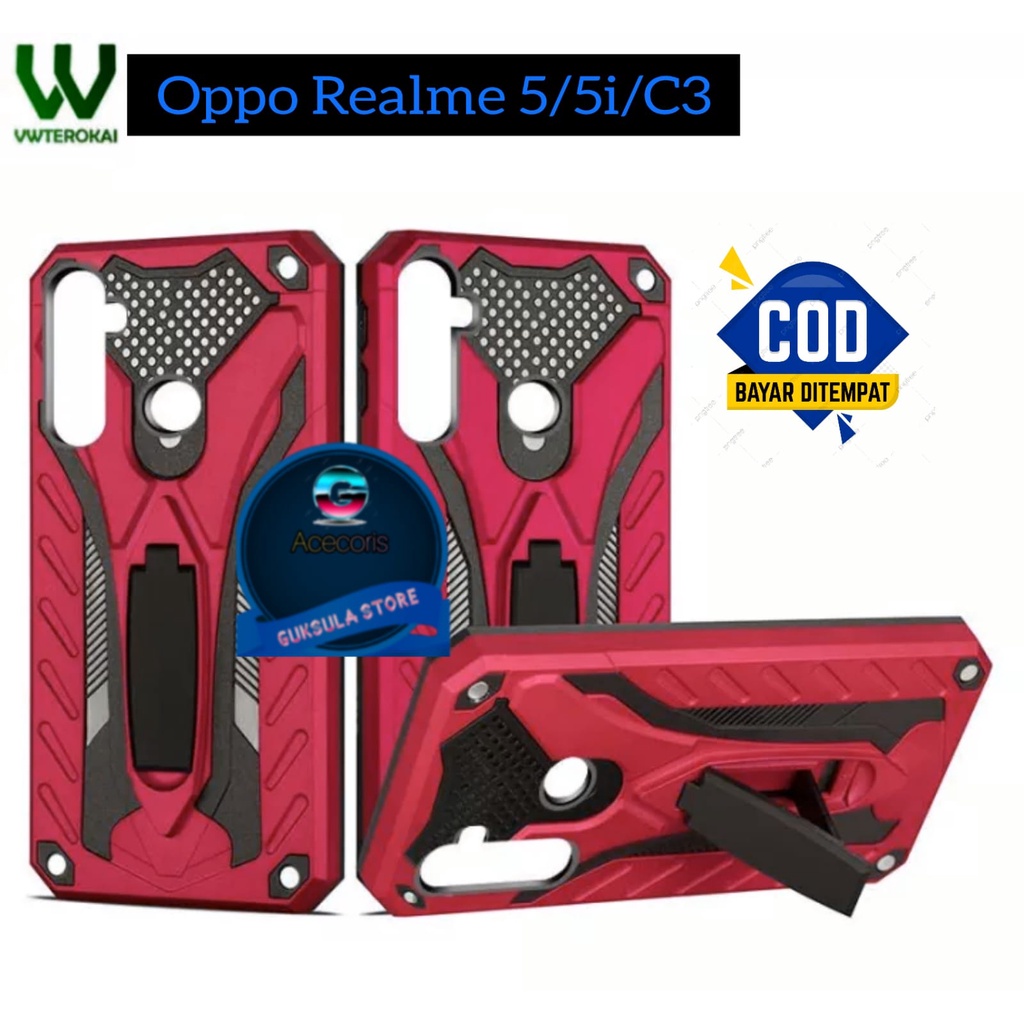 FOR ( OPPO REALME 5/5i/C3 ) Casing/Hardcase Phantom Robot Kick Standing