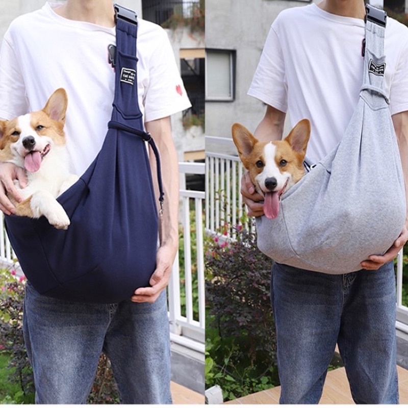 ACHme korea pet sling bag two side style