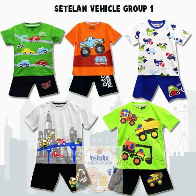 Setelan baju anak laki-laki 1- 10 tahun