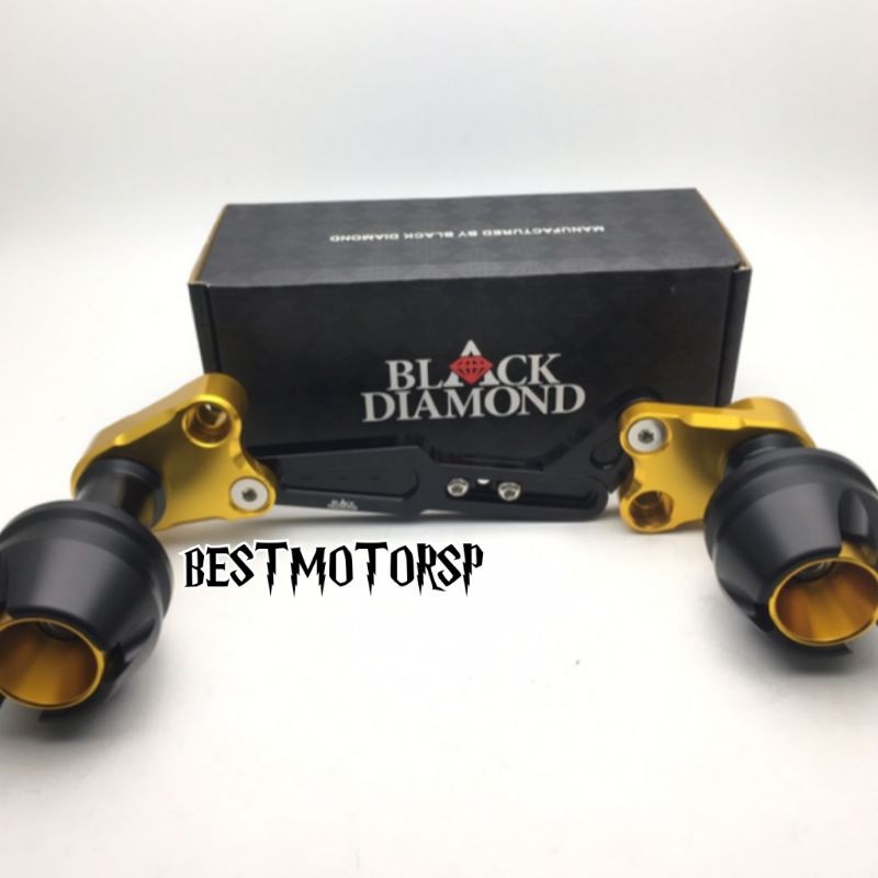 Jalu Pelindung Knalpot Nmax Aerox Lexi Black Diamond CNC Frame Slider