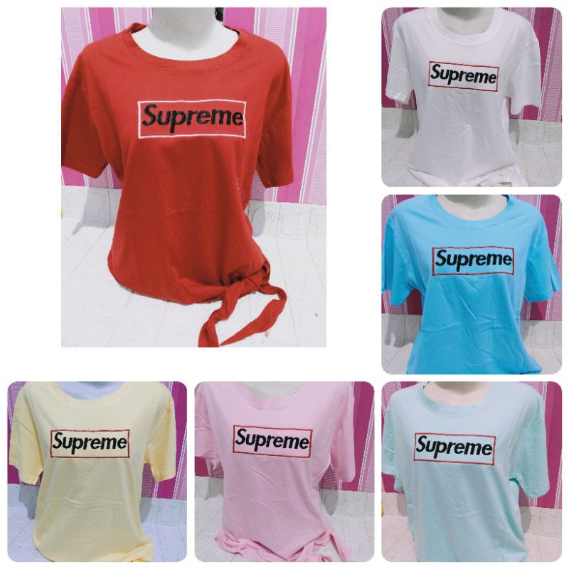 KAOS WANITA PRETTY CUTE MURAH LD 110 XL BAWAH ADA TALI PITA / ATASAN WANITA KATUN adem nyesss