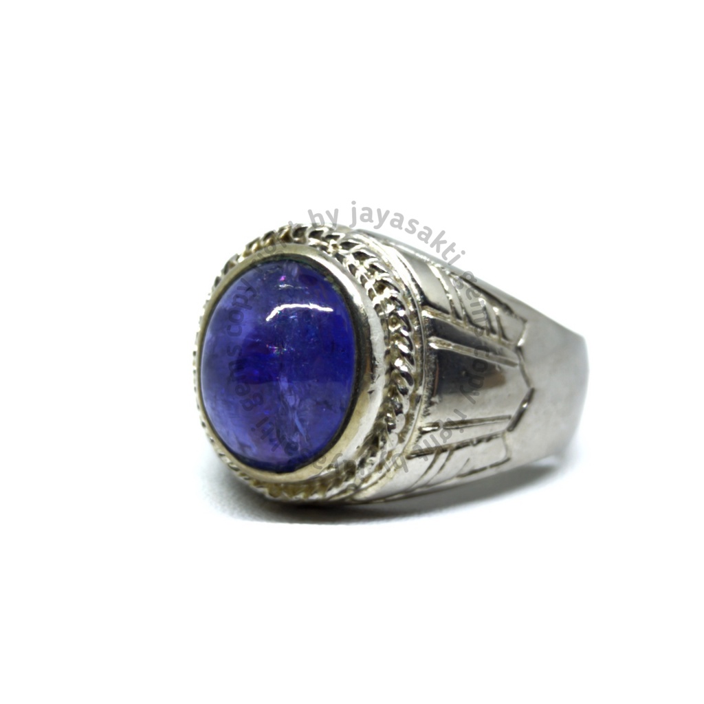 Natural Royal Blue Tanzanite Ring Perak JSB 02