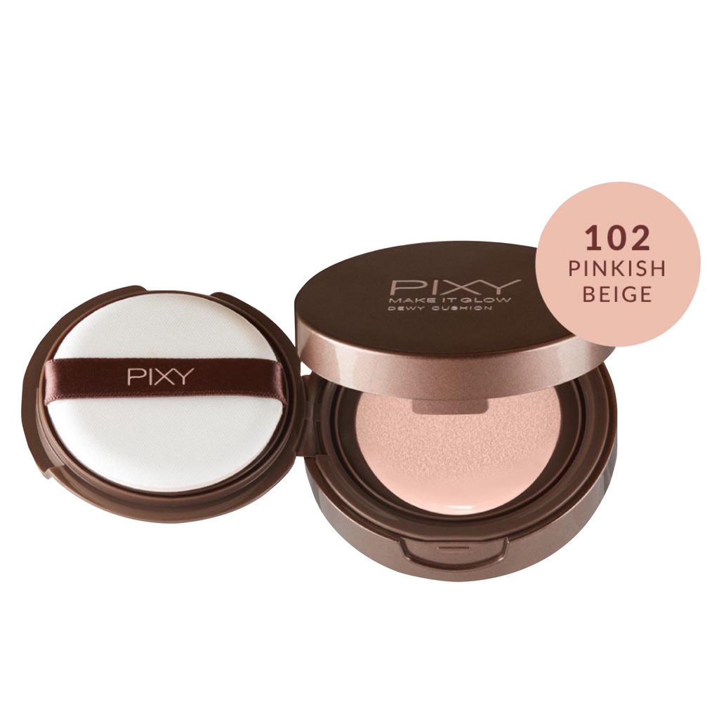 Pixy Make It Glow Dewy Cushion SPF 23 PA++ / Techno Fixed Matte Cushion - Pixy Cushion Halal Original BPOM