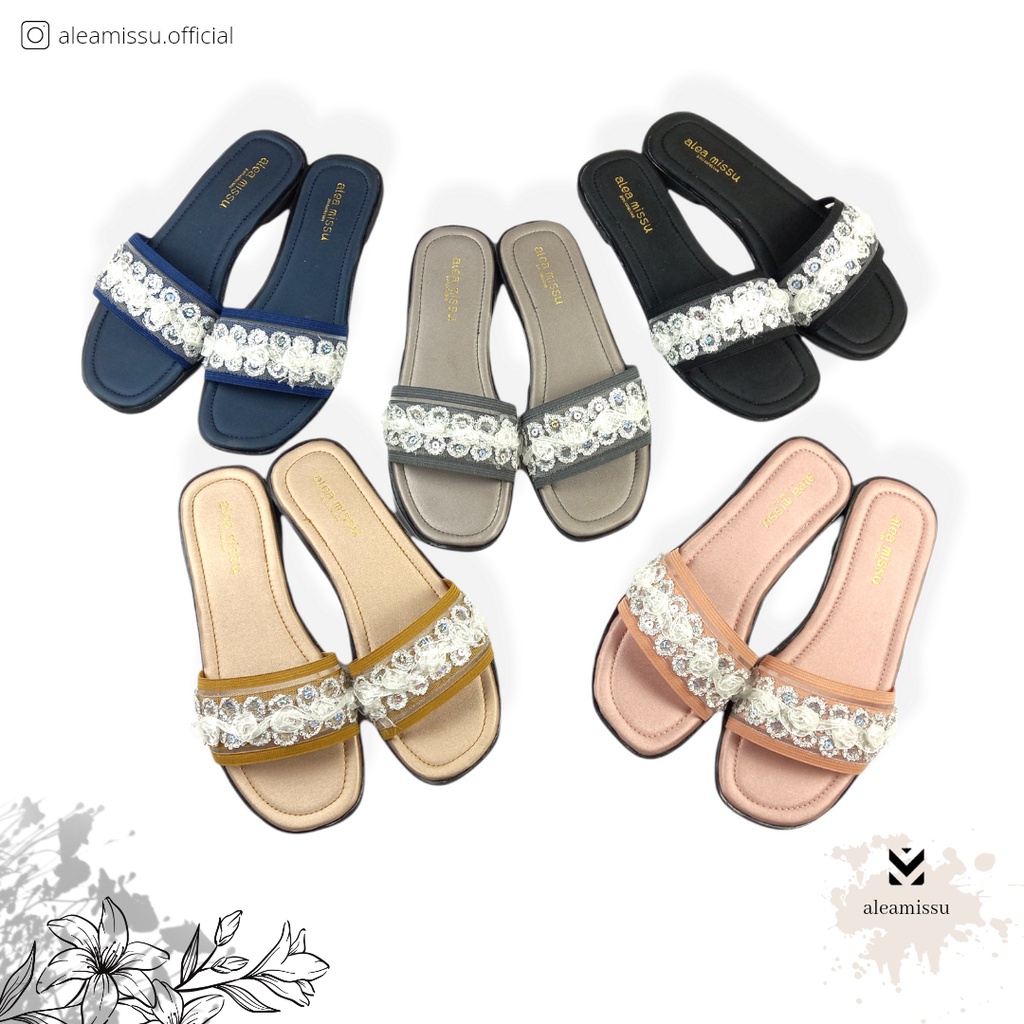 Super SALE !!! | Renas sandals Kokop Karet Renda Flat Sandal by aleamissu