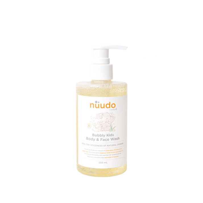 Nuudo by Pureco Bubbly Kids Body &amp; Face Wash 250 ml
