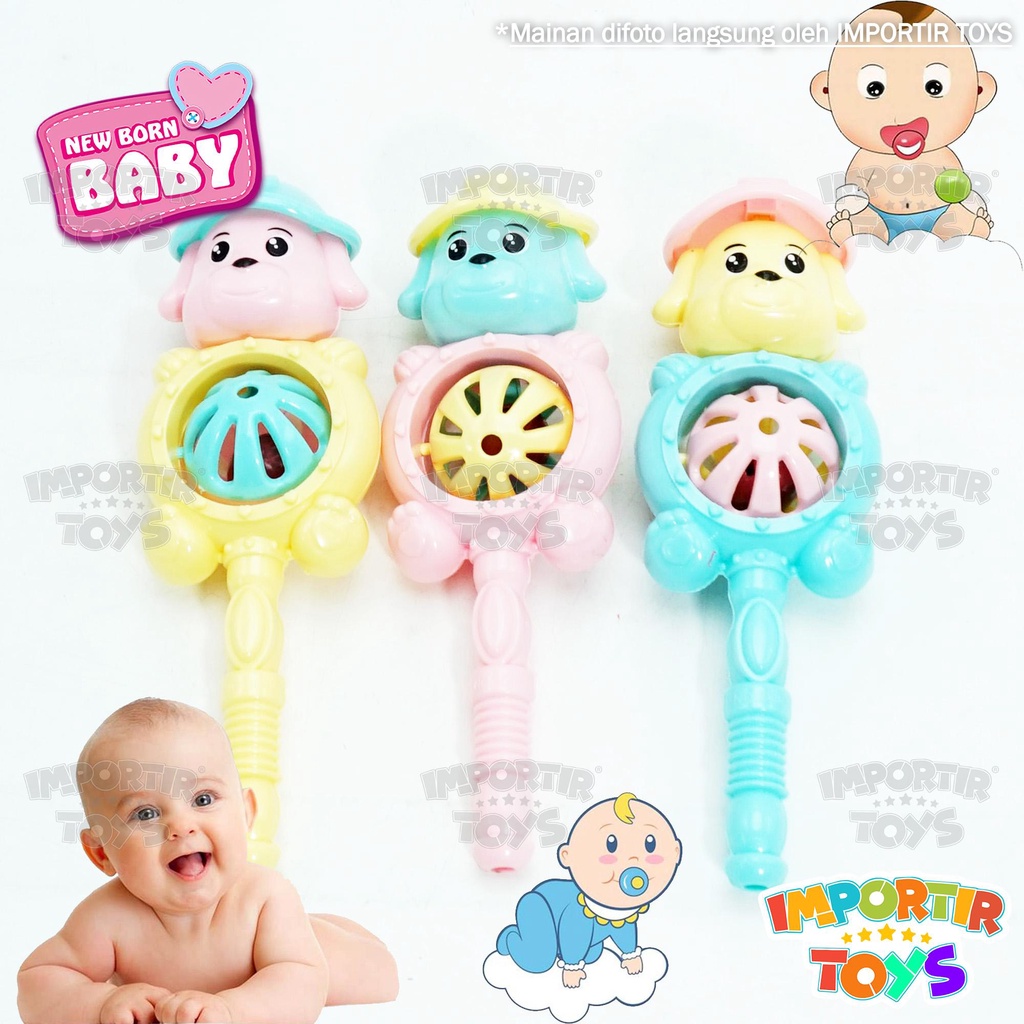 Mainan Edukasi Bayi Kerincingan Shaking Bell Import SNI Baby Toys