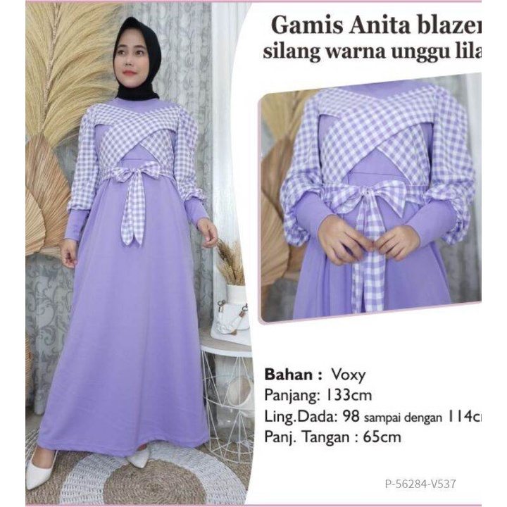 gamis wanita blazer silang 590 ls