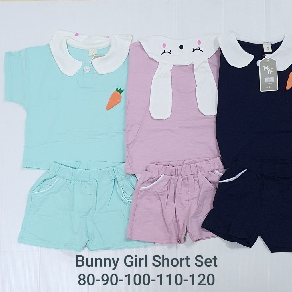 Bunny Girl Short Set/ Setelan Anak Perempuan