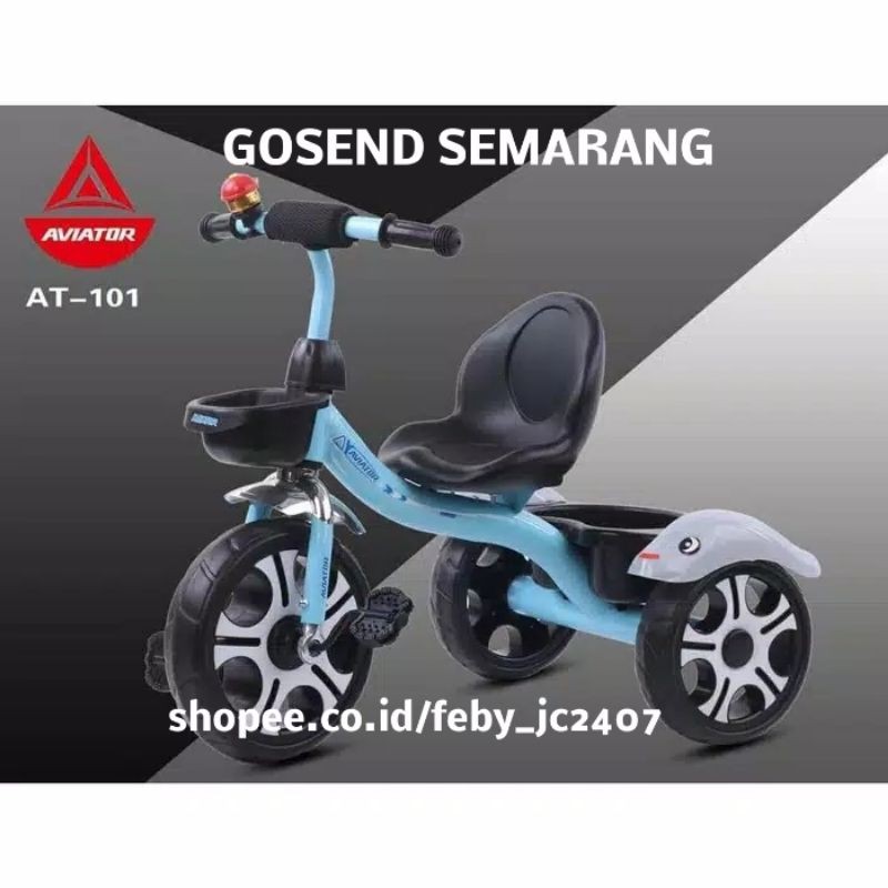 Gosend Semarang Tricycle Sepeda Anak Roda Tiga Aviator 101 Shopee Indonesia