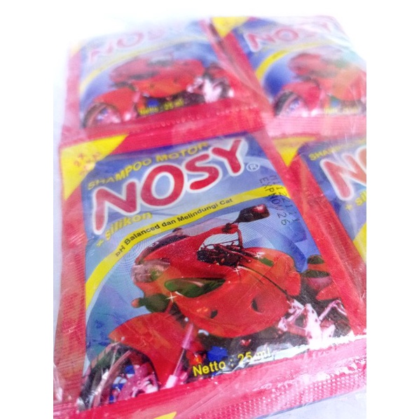 (12pcs) Nosy Shampo Pembersih Motor Renteng Murah Grosir