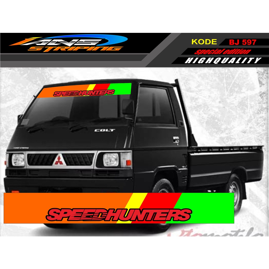 STIKER KACA DEPAN MOBIL L300 / GRANDMAX / PICK UP / CARRY / STIKER KACA DEPAN MOBIL PICK UP / DECAL STIKER PICK UP BJ597