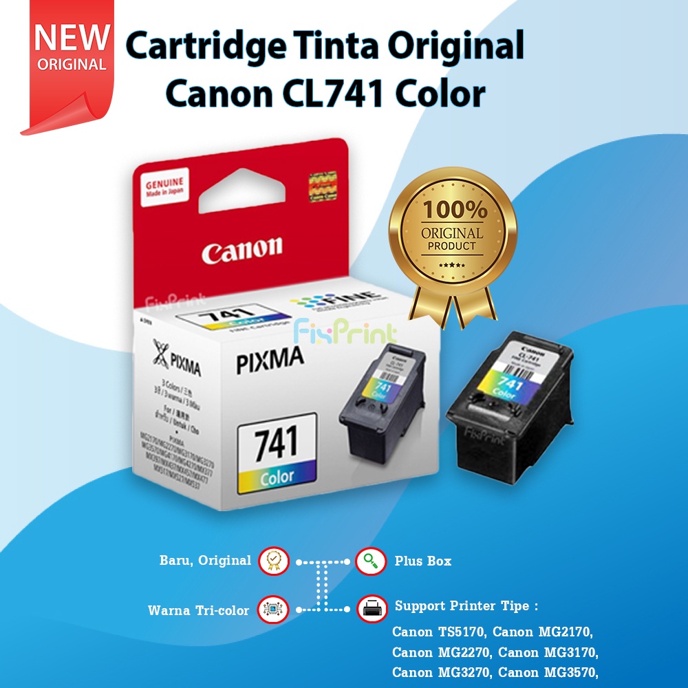 Cartridge Tinta Canon CL741 CL 741 Refill Printer MX377 MX397 MX437 MX457 MX477 MX517 MX527 MX537