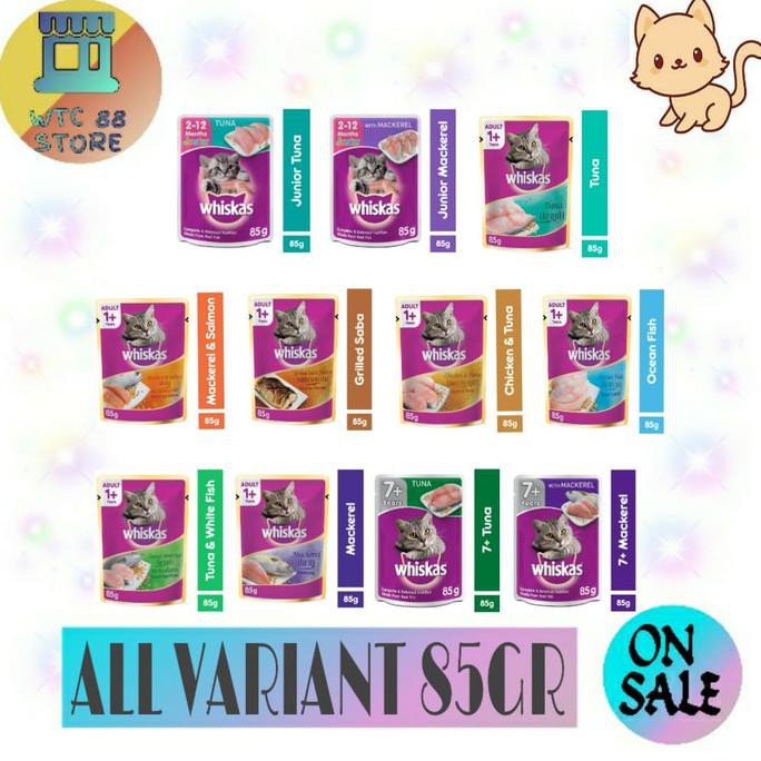 

WHISKAS POUCH 85GR PER BOX (isi 24)