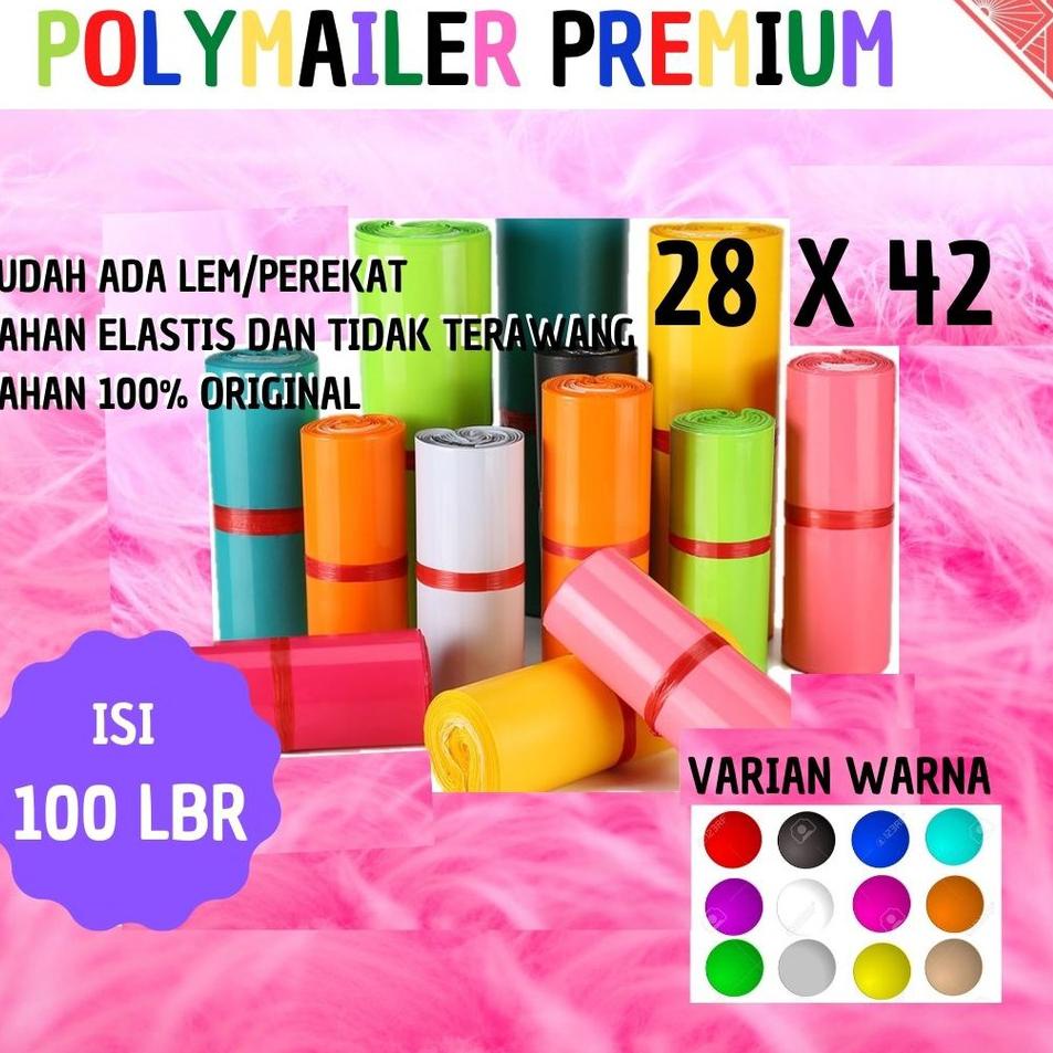 

Stok terbatas!.. Kantong plastik bungkus tas packing online oldshop polymailer polimer lem perekat 1