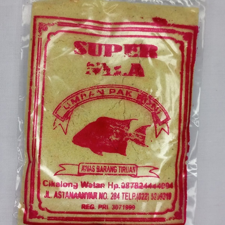 Umpan pelet ikan super nila