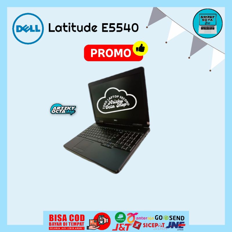 Promo Laptop Second Dell Latitude E5540 Core i5 gen 4 ram 8gb ssd 128gb webcam dvd numpad lcd 15inch