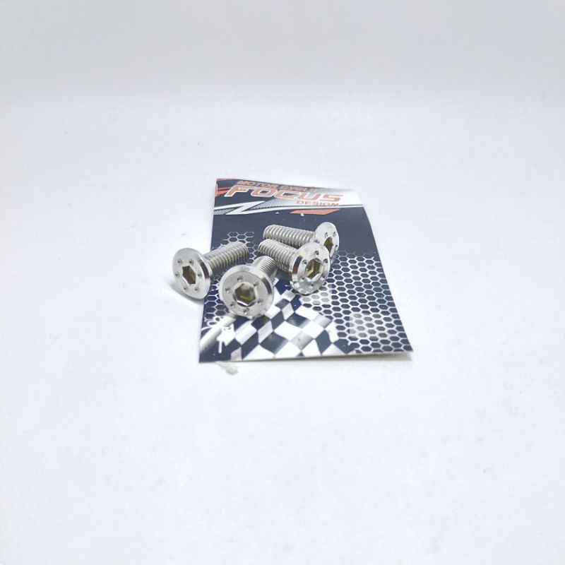 Baut Disc Cakram Piringan Honda Yamaha Suzuki Kawasaki Universal Probolt Stainless Steel 1set 4biji