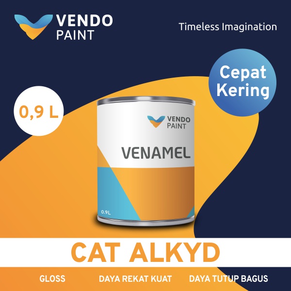 Vendopaint Cat Kayu dan Besi Venamel 0.9 L - Cepat Kering