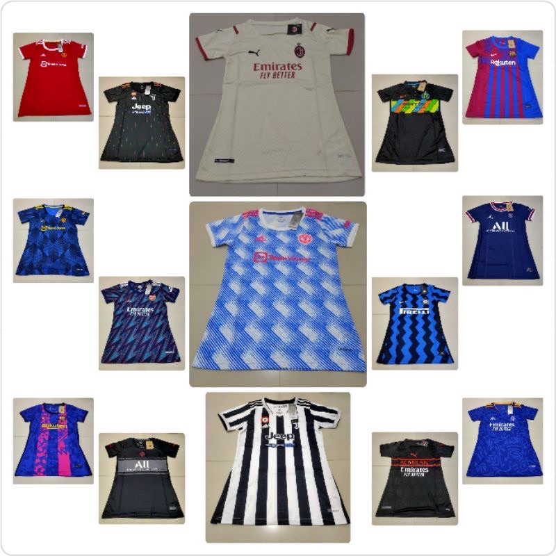 Jersey bola psg barca mu citty GO ladies women murah