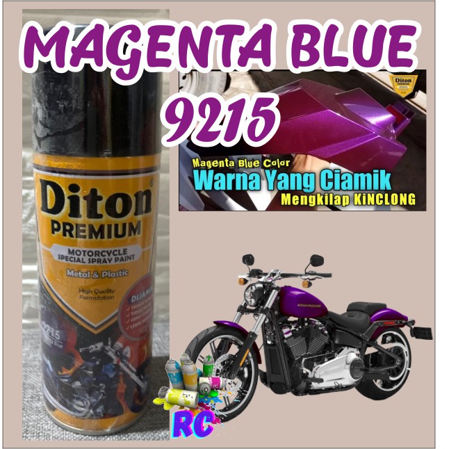 Cat Pilox Diton Premium Magenta Blue 9215 warna ungu merah biru 400cc pylox pilok