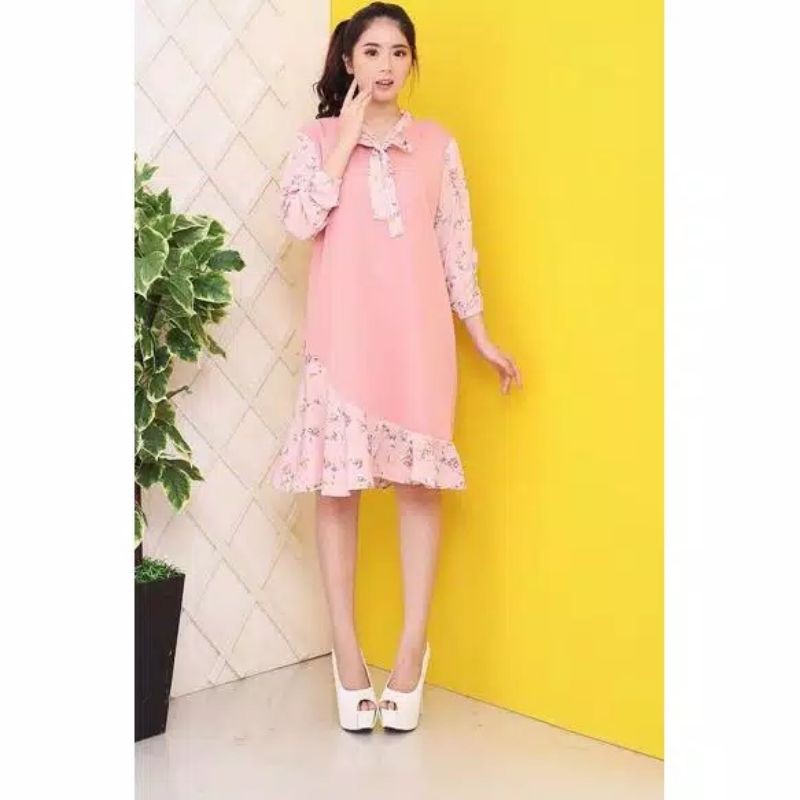 Nuri dress, Dress isuka fashion. Nuri bunga. dress big size. dress oversize. dress jumbo